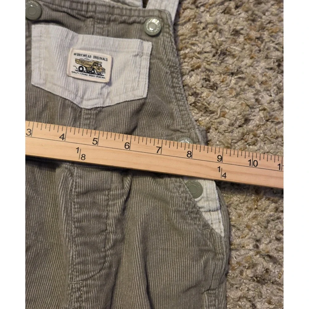 Old Navy Brown Tan Corduroy Overalls Baby Size 12-18 Months